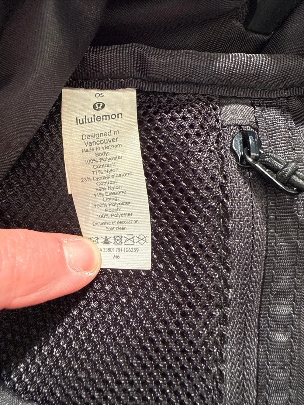 Lululemon Run All Day Backpack 13L Vest Style Running Commuter Bag - Black OS